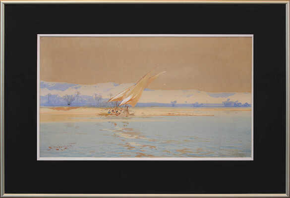 Дьюкейн Элла Мари, Лэмплоу Огастес Осборн, Линас-Грэй Джон Абернети, Вард Кирилл, Палмер Гарольд Саттон, Пайн Томас, Ханнафорд Чарльз Эдвард. Лот из шестнадцати акварелей